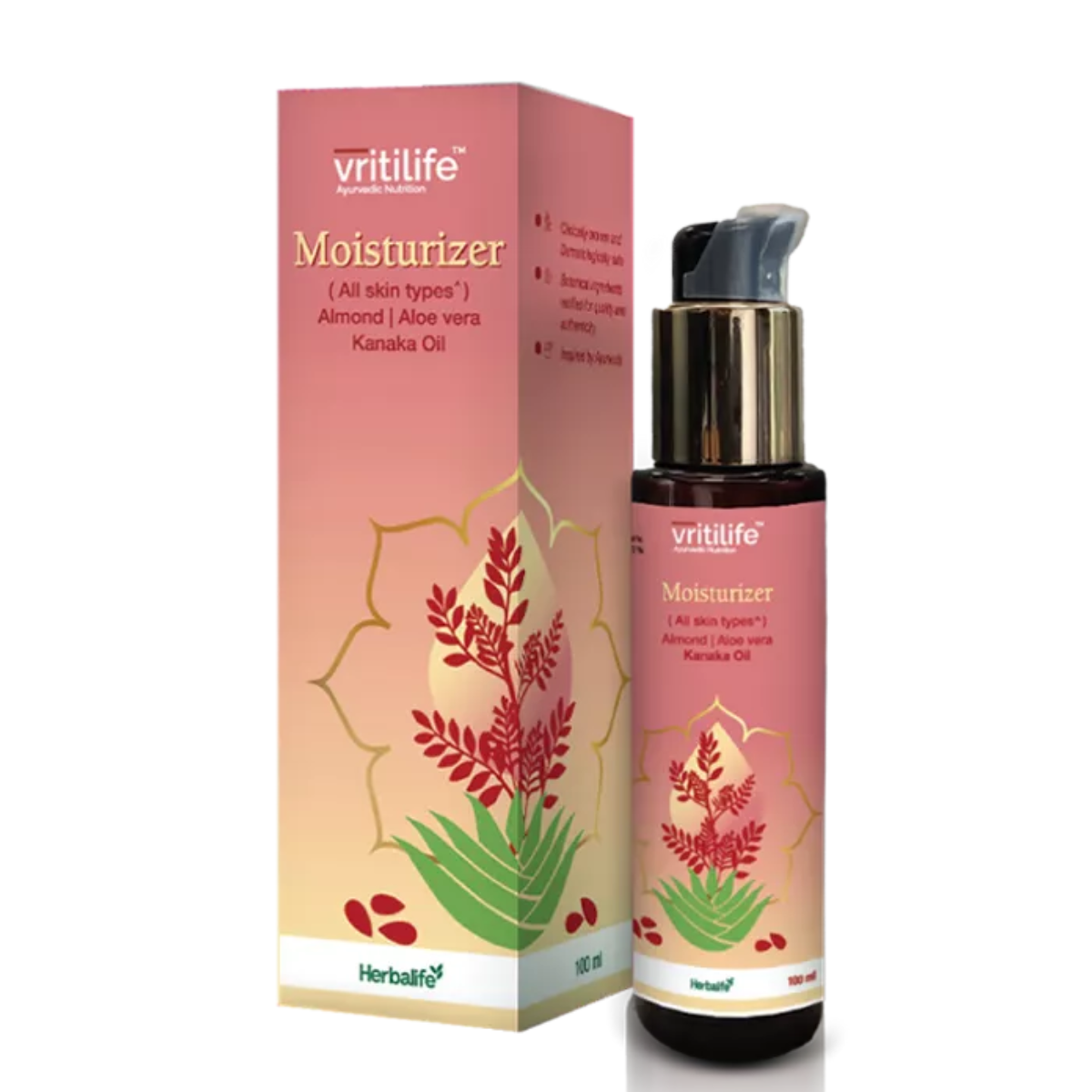 Herbalife Vritilife Moisturizer | Lightweight Daily Face Moisturizer with Botanical Extracts for All Skin Types | 100mL